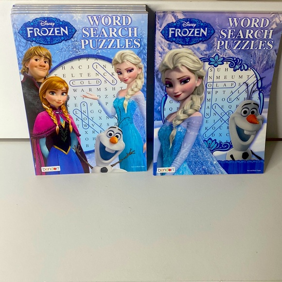 NWT Lot of 7 Disney Frozen Word Search Puzzles PERFECT FOR KIDS PARTY FAVORS - Picture 1 of 5